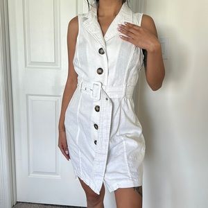 SOLD White Button Down Dress 🤍